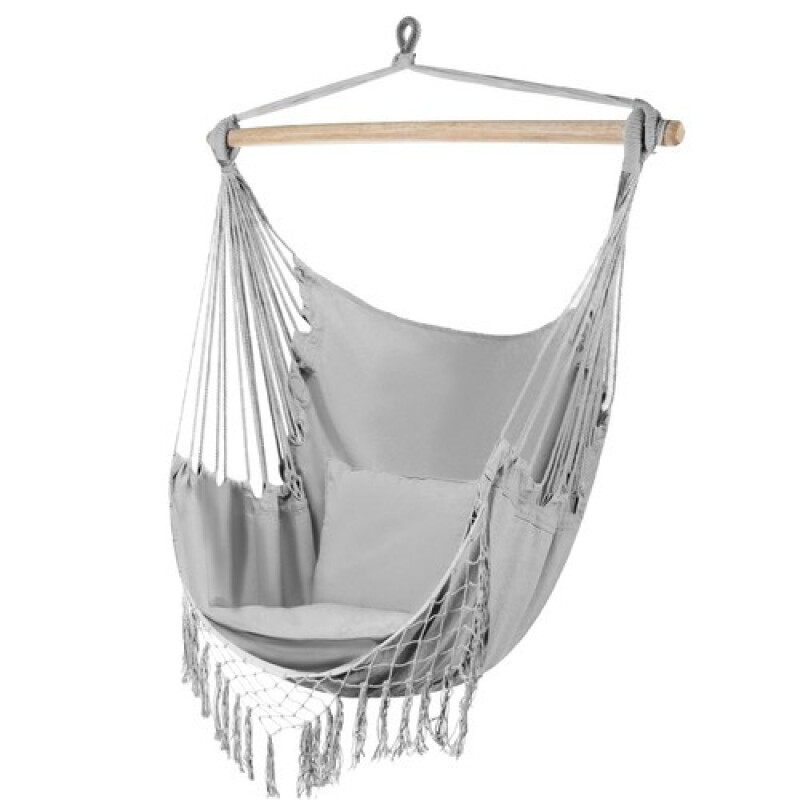 Hammock-garden swing 130x100 cm, grey