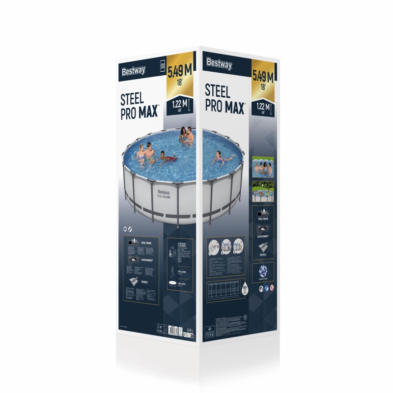 Karkasinis baseinas Bestway 56462 Steel Pro Max Set 549x122 cm