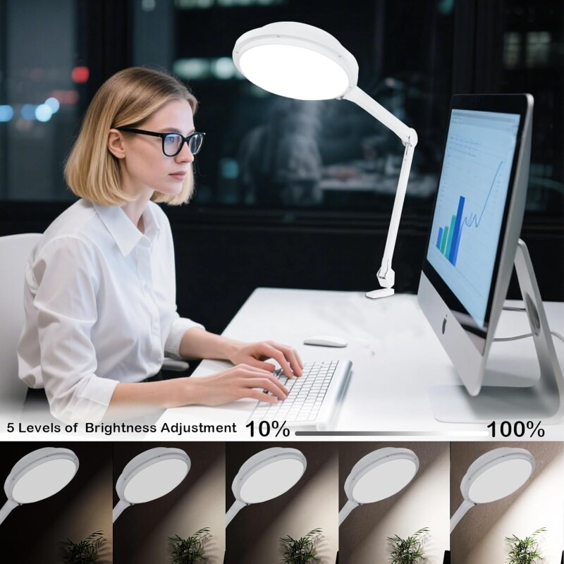 Profesionali LED stalinė lempa 9516LED-CCT (kosmetologams, pedikiūrui)
