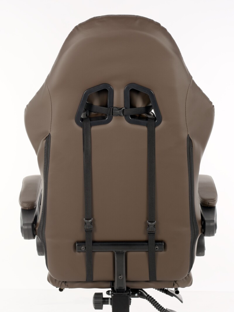 Ergonomiška biuro ir kompiuterio kėdė, ruda spalvos