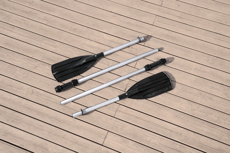 4-vietė pripučiama valtis kietu dugnu Bestway Voyager X4 Raft, 350x145x49 cm, 65156