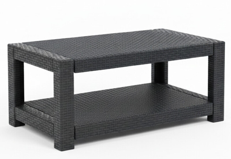 Rotango sodo stalas 93x56x38 cm, pilkas