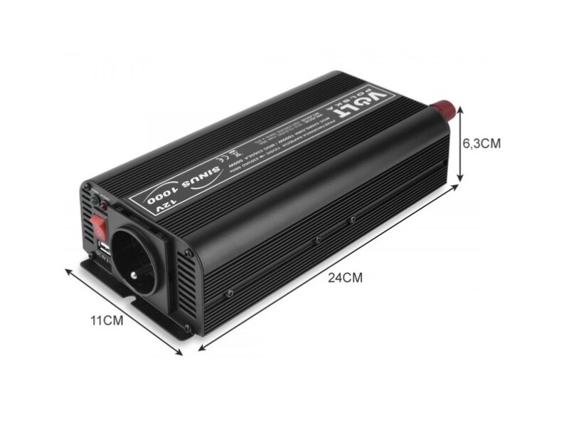 Inverteris 12/230V (500/1000W)