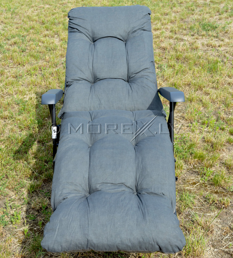 Long chair MALAGA PLUS 59x152 cm, grey