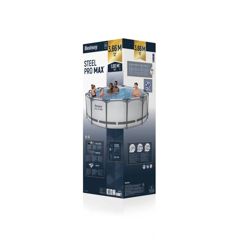 Karkasinis baseinas Bestway 56418 Steel Pro Max Set 366x100 cm