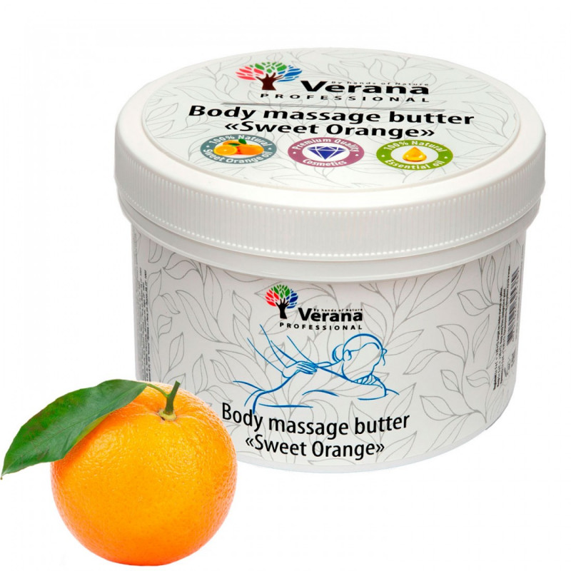Body massage butter Verana Sweet Orange 450gr