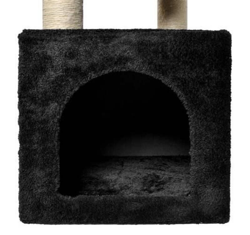 Кошачий домик когтеточка 90 см, чёрный