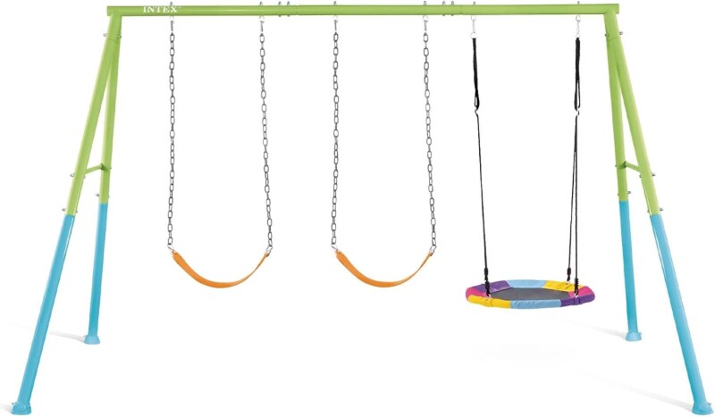 Vaikų žaidimų aikštelė su sūpynėmis gandro lizdas (3in1) Ø 81 cm, Intex 44133