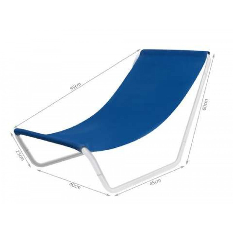 Foldable tourist lounger