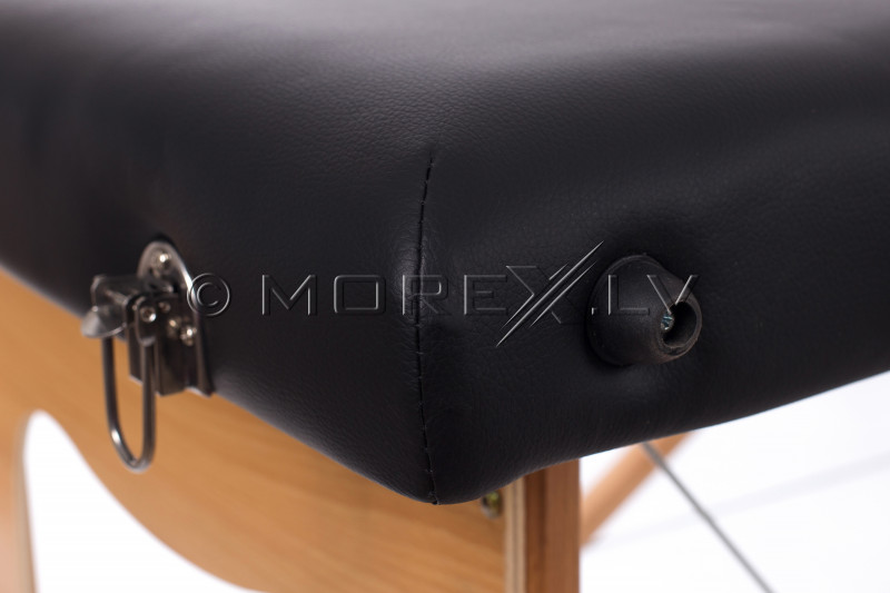 Portable Massage Table Black 185x60 cm