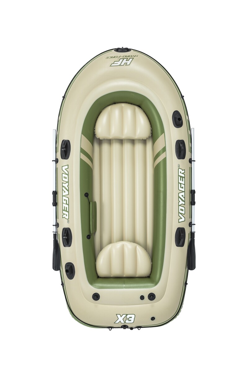 3-vietė pripučiama valtis kietu dugnu Bestway Voyager X3 Raft, 294x137x46 cm, 65164