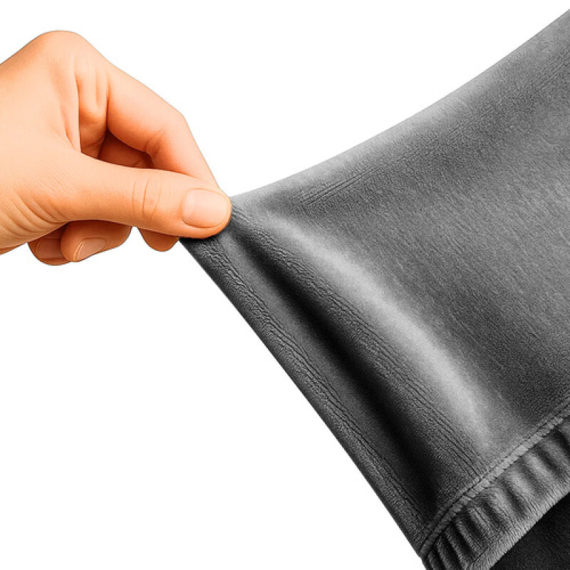 Stretch velour sofa cover 190-230cm, dark gray