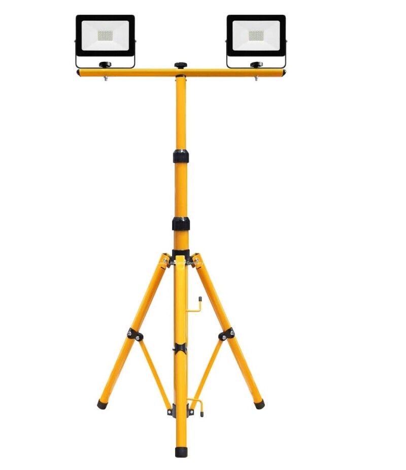 Tripod / stand for a double floodlight 55-155 cm