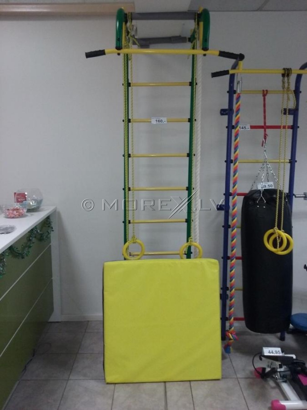 Safety mat blue-yellow 80x80 cm