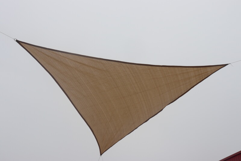 Stogelis nuo saulės 3.6x3.6x3.6 m trikampis, smėlio