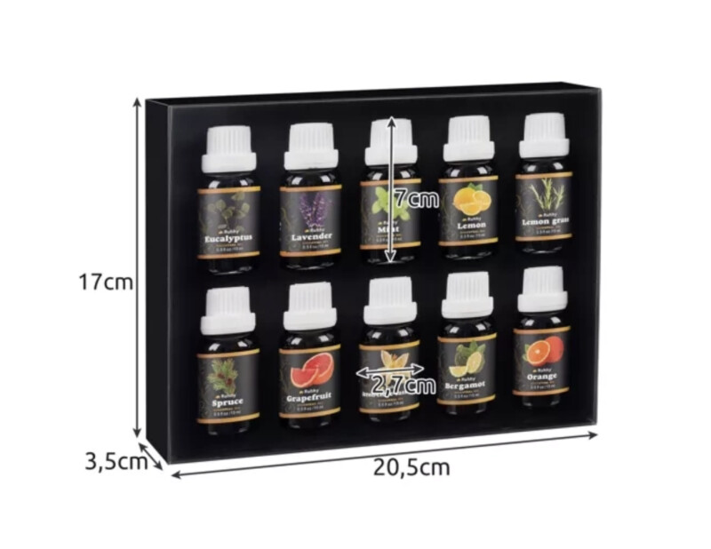 Essential oil - set of 10 pcs. 15 ml