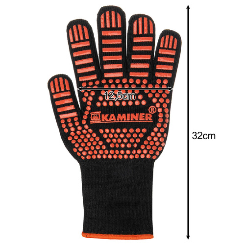 Heat-resistant grill gloves