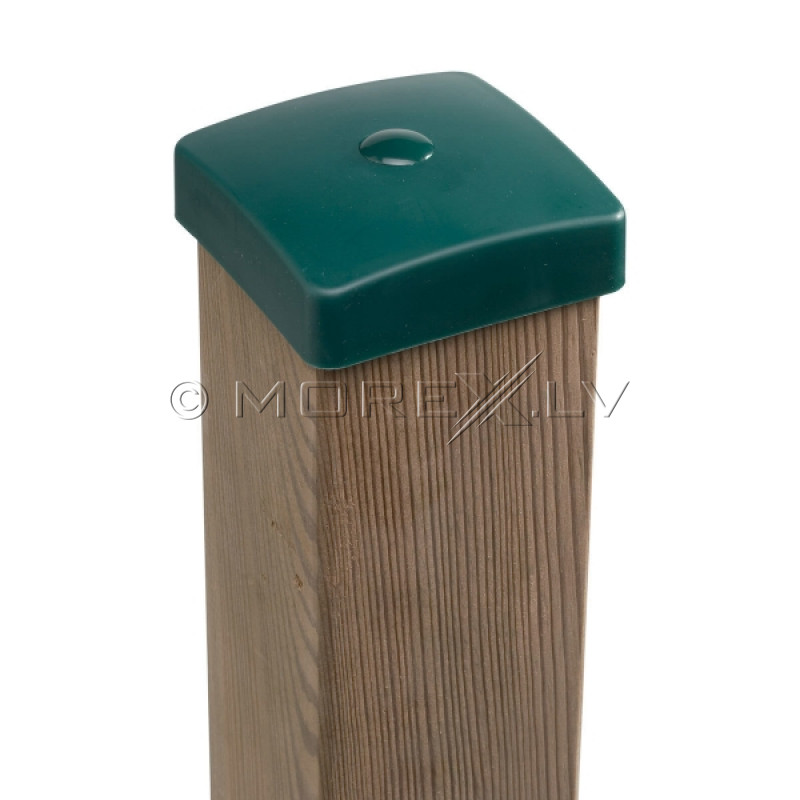 Plastikinis dangtelis kvadratinėms sijoms, 100x100 mm, žalias