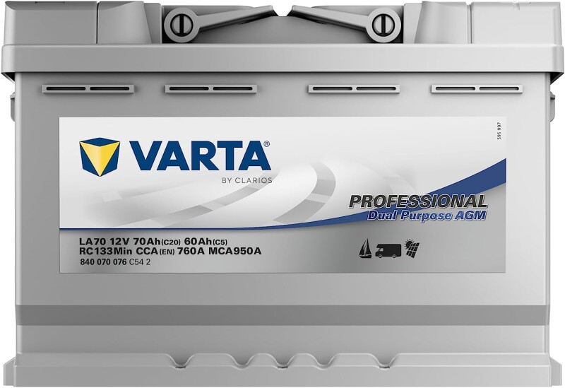 Akumuliatorius VARTA Professional AGM LA70 70Ah (20h)
