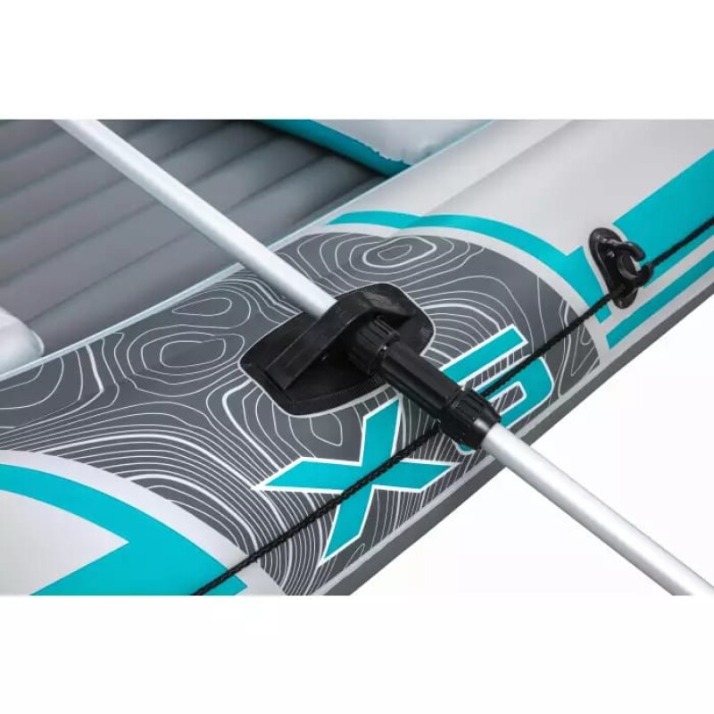 5-vietė pripučiama valtis kietu dugnu Bestway Adventure Elite X5 Raft, 364x166x45 cm, 65159
