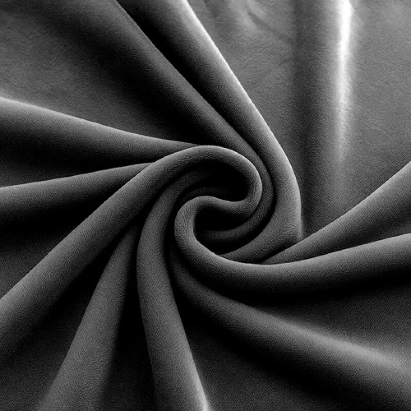 Stretch velour sofa cover 145-185 cm, dark gray