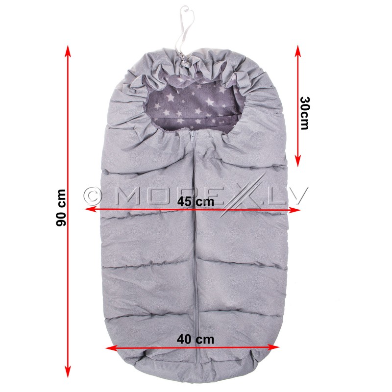 Vaikiškas miegmaišis pasivaikščiojimams SB008, pilkos spalvos