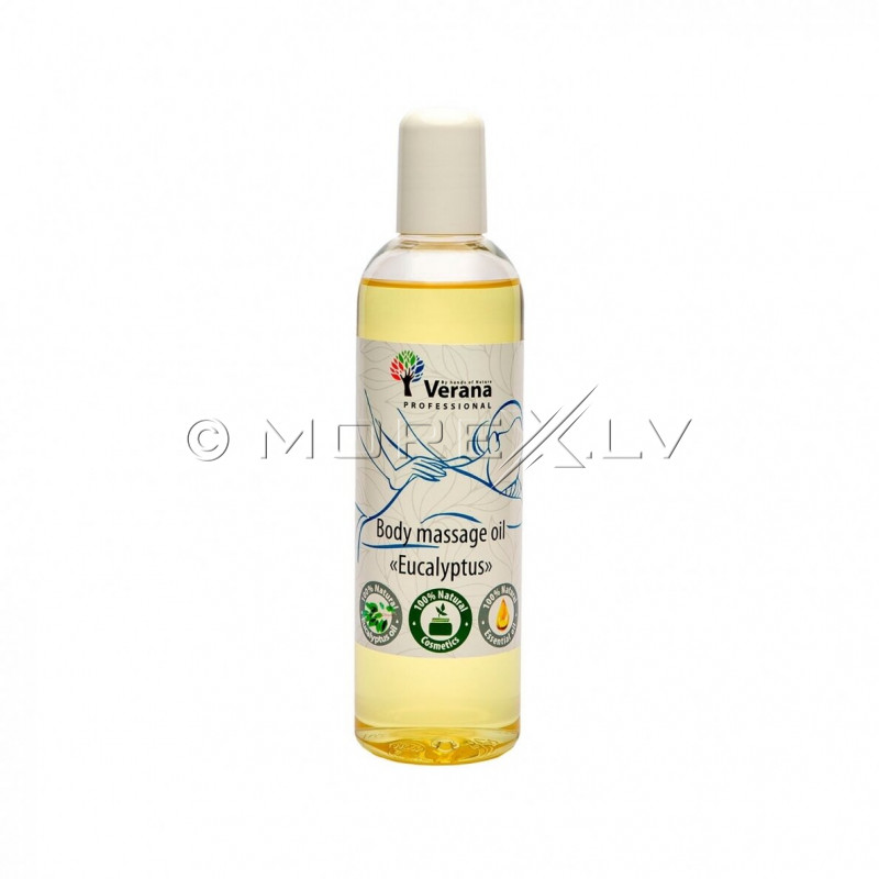 Massage oil for the body Eucalyptus, 250 ml
