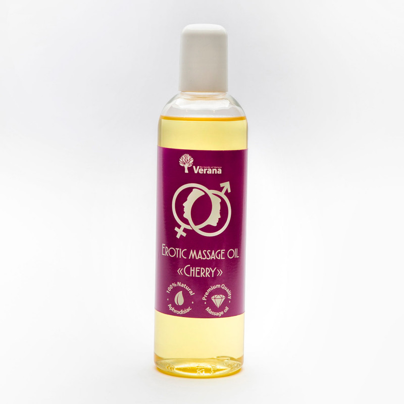 Erotinio masažo aliejus Verana, Cherry 250 ml