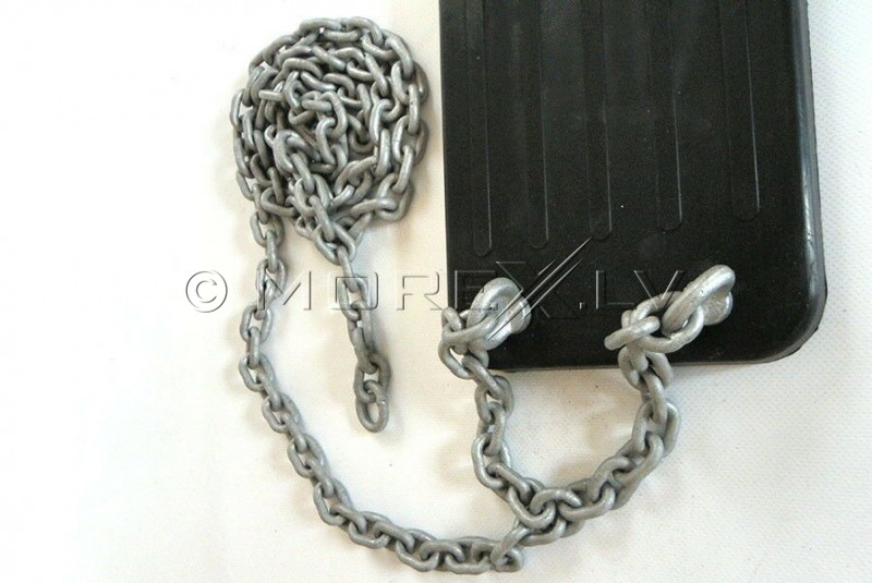 Zink-coated chain for rubber seat Ø5 mm, length 2 m