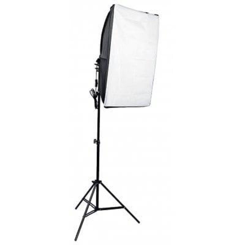 LED Komplektai Monohead, Softbox 50x70cm, Light Stand (foto_03688)