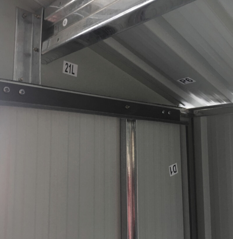 Metalinis sodo sandėliukas - namelis, 312x257x212 cm