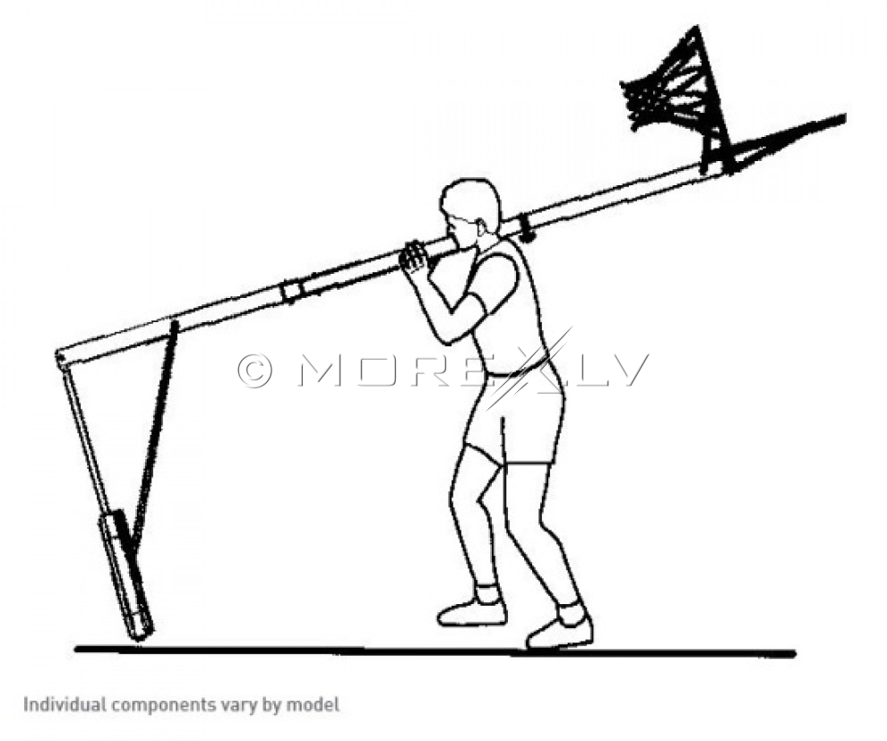 LIFETIME 1268 mobilus krepšinio stovas (2.45 – 3.05 m)