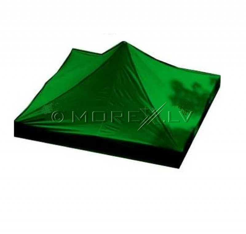 Canopy roof cover 3 x 3 m (green colour, fabric density 160 g/m2)