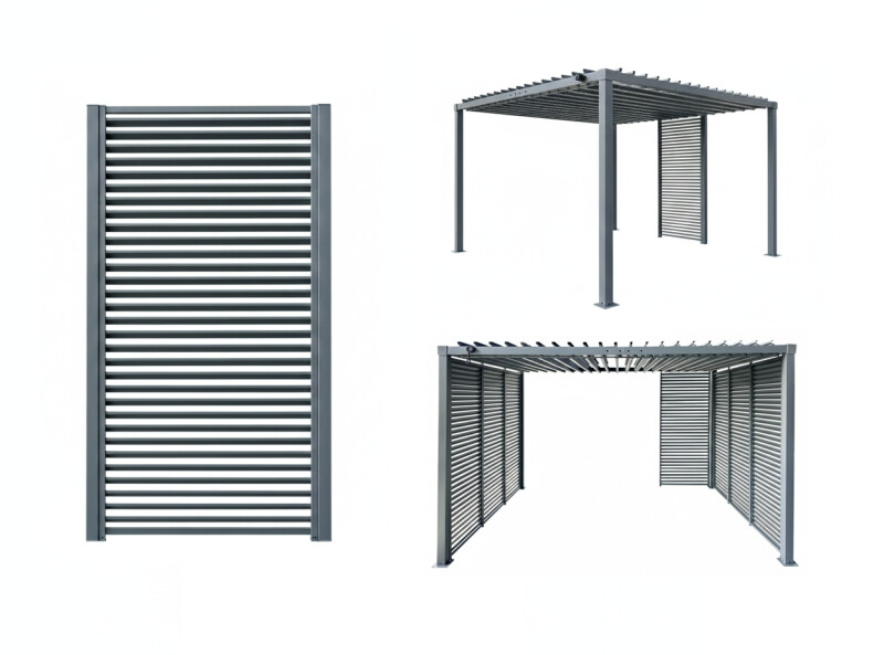 Metal Shutter for Multi Climatic Pergola 85x210 cm (Single Segment)