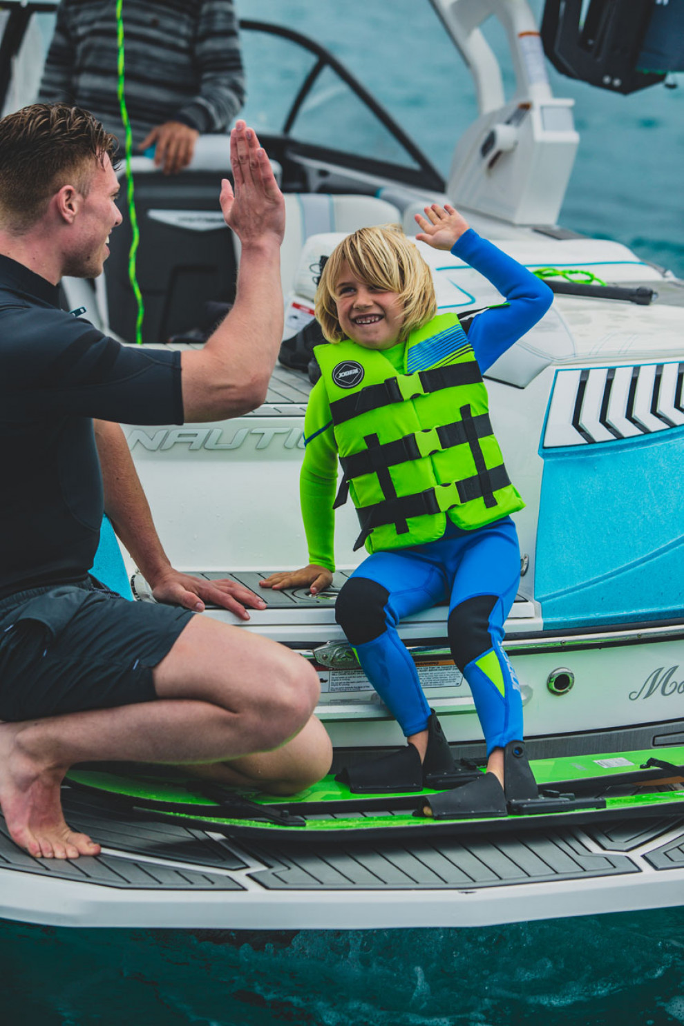 Vandens saugos liemenė vaikams Jobe Nylon Life Vest, žalios spalvas