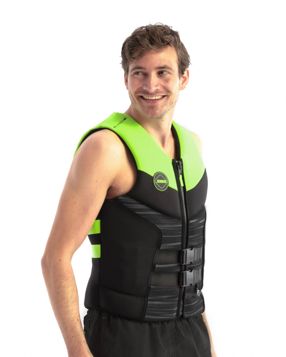 Vandens saugos liemenė Jobe Segmented Jet Backsupport, kalkių žalia-juoda