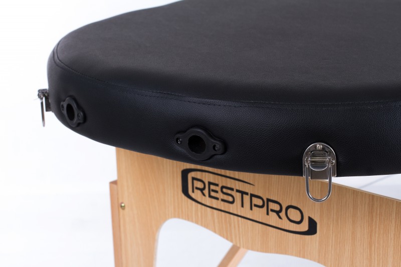 Массажный стол (кушетка) RESTPRO® Classic Oval 2 Black (чёрный цвет)