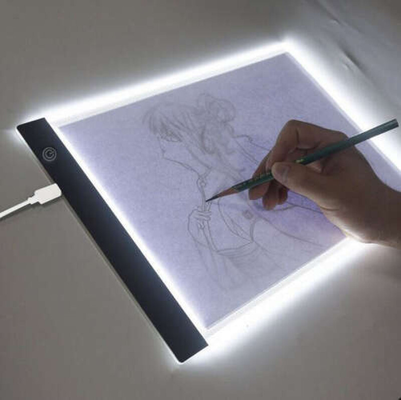 Eskizų lenta A4 su LED apšvietimu
