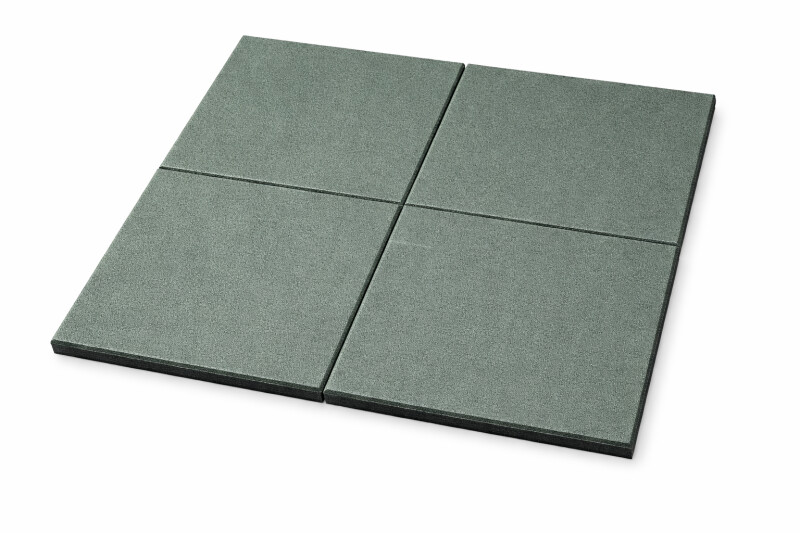 Guminė saugos plytelė KBT 50×50×4,5 cm, žalias