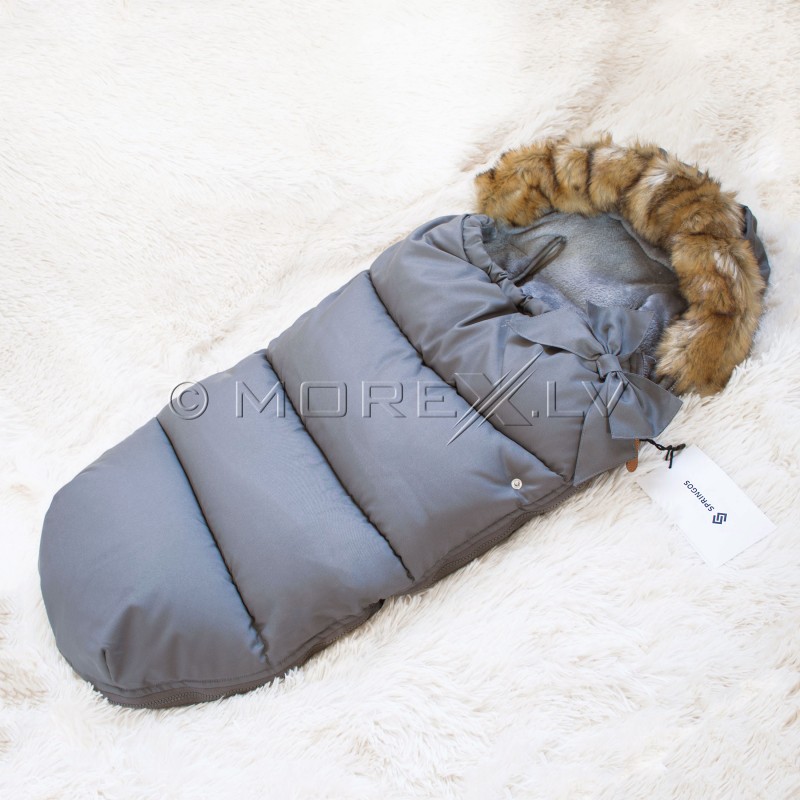 Детский спальный мешок для прогулок SB002 серый