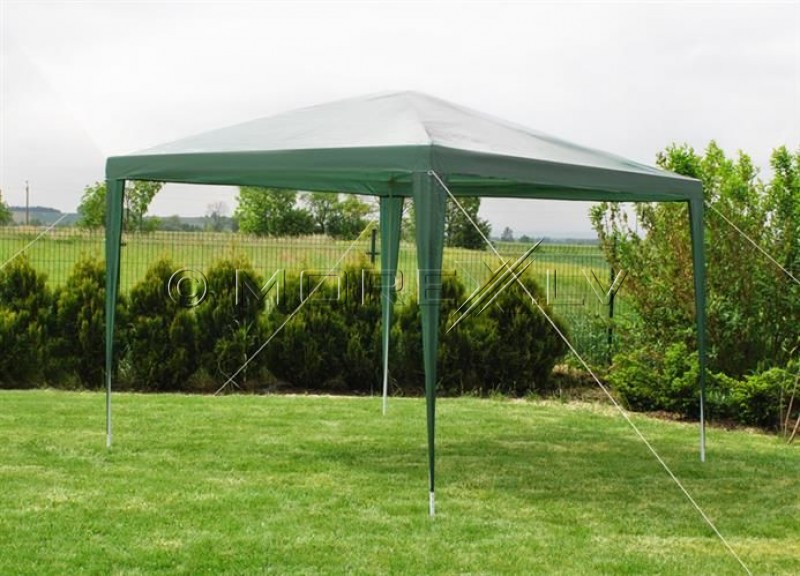 Garden Pavilion Tent 3x3m Green, 2 Walls (00001653)