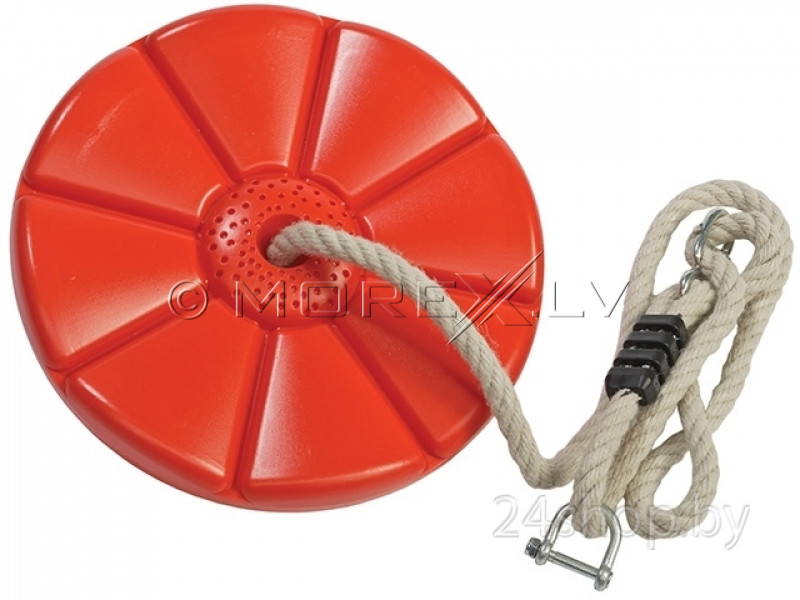 Plastmasas disku šūpoles Tarzanka Ø28 cm, КВТ, sarkanas