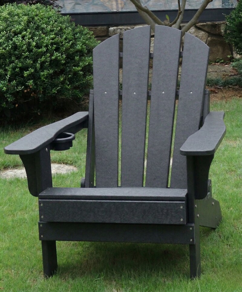Adirondack sodo kėdė 84x74x90 cm, juoda