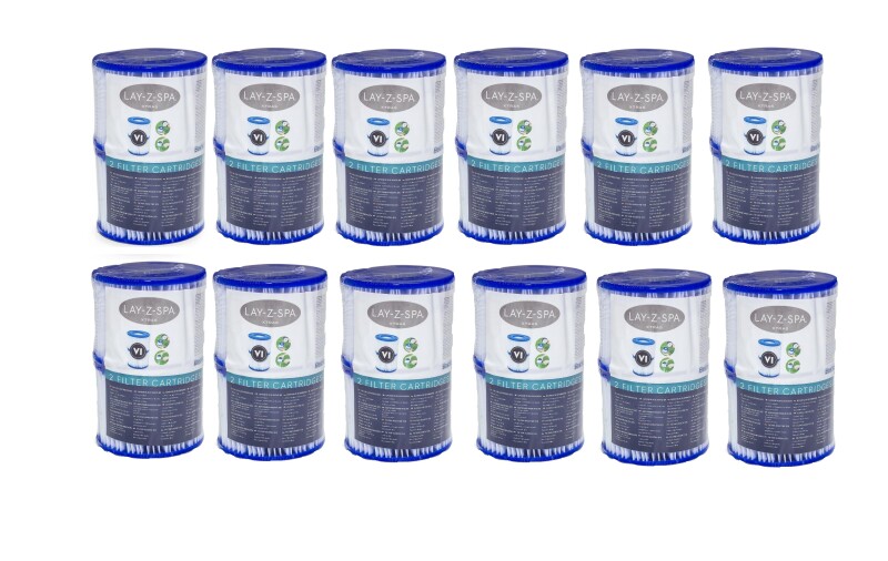 Rinkinys 12 vnt. Bestway filter for Lay-Z-Spa Twin Pack Type VI pump 60311