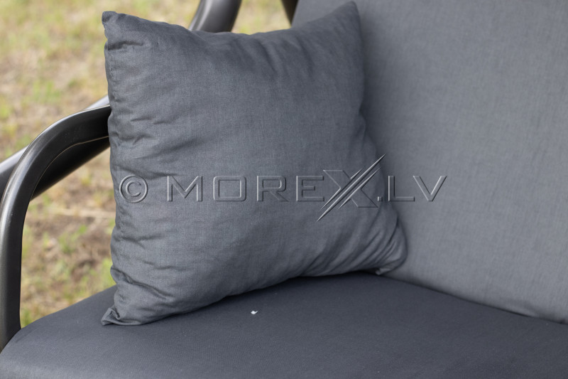 Garden swing, ''VENEZIA'', 220x140 cm, 3-seater, gray, (Swing sofa)