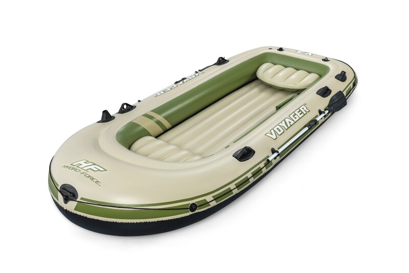 4-vietė pripučiama valtis kietu dugnu Bestway Voyager X4 Raft, 350x145x49 cm, 65156