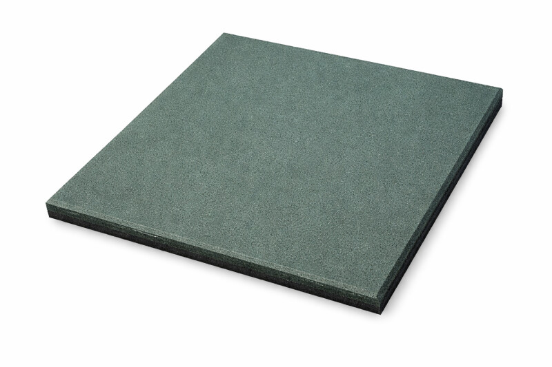 Guminė saugos plytelė KBT 50×50×4,5 cm, žalias