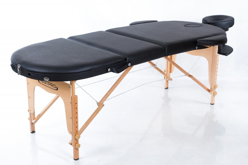Masažo stalas + masažo pagalvėlės RESTPRO® Classic Oval 3 Black