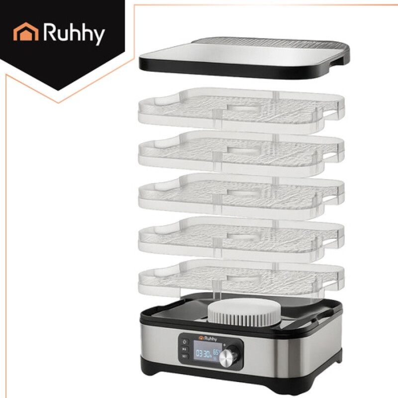 Сушилка для пищевых продуктов, 400W 35-70°C, 5 уровней