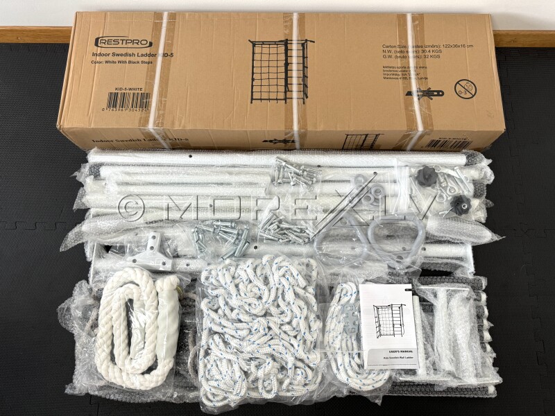 Sporto kompleksas, gimnastikos sienelė RESTPRO® KID-2 White